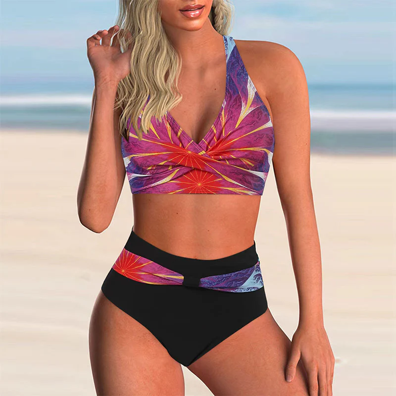 Striped high waist bikini - Image 6