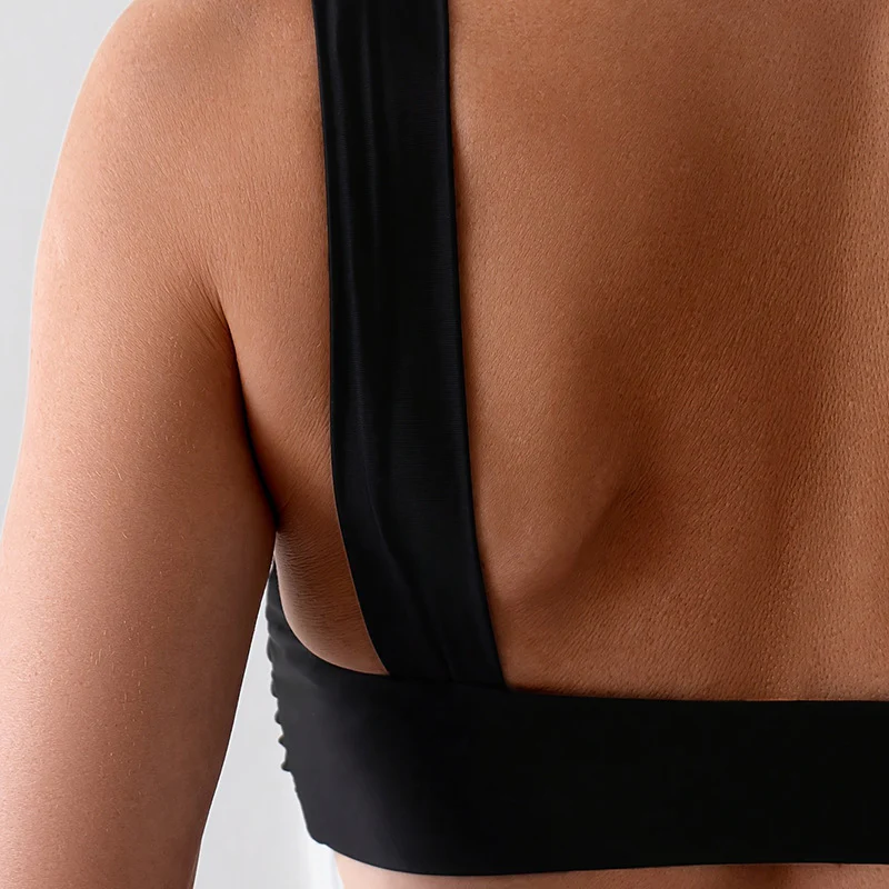 Two-piece swimsuit solid color U-shaped sexy top - Image 4